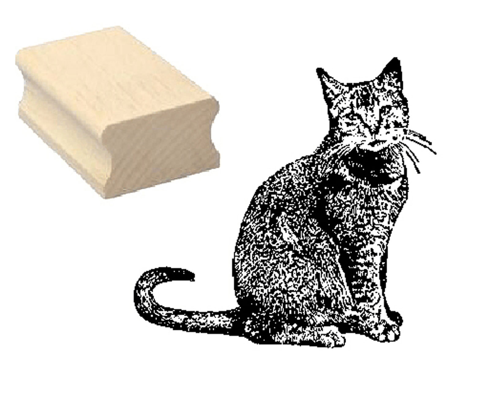 Motivstempel « Dunkle Hauskatze »