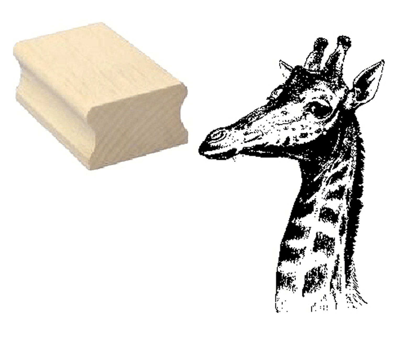 Motivstempel « GIRAFFE NATUR KOPF »