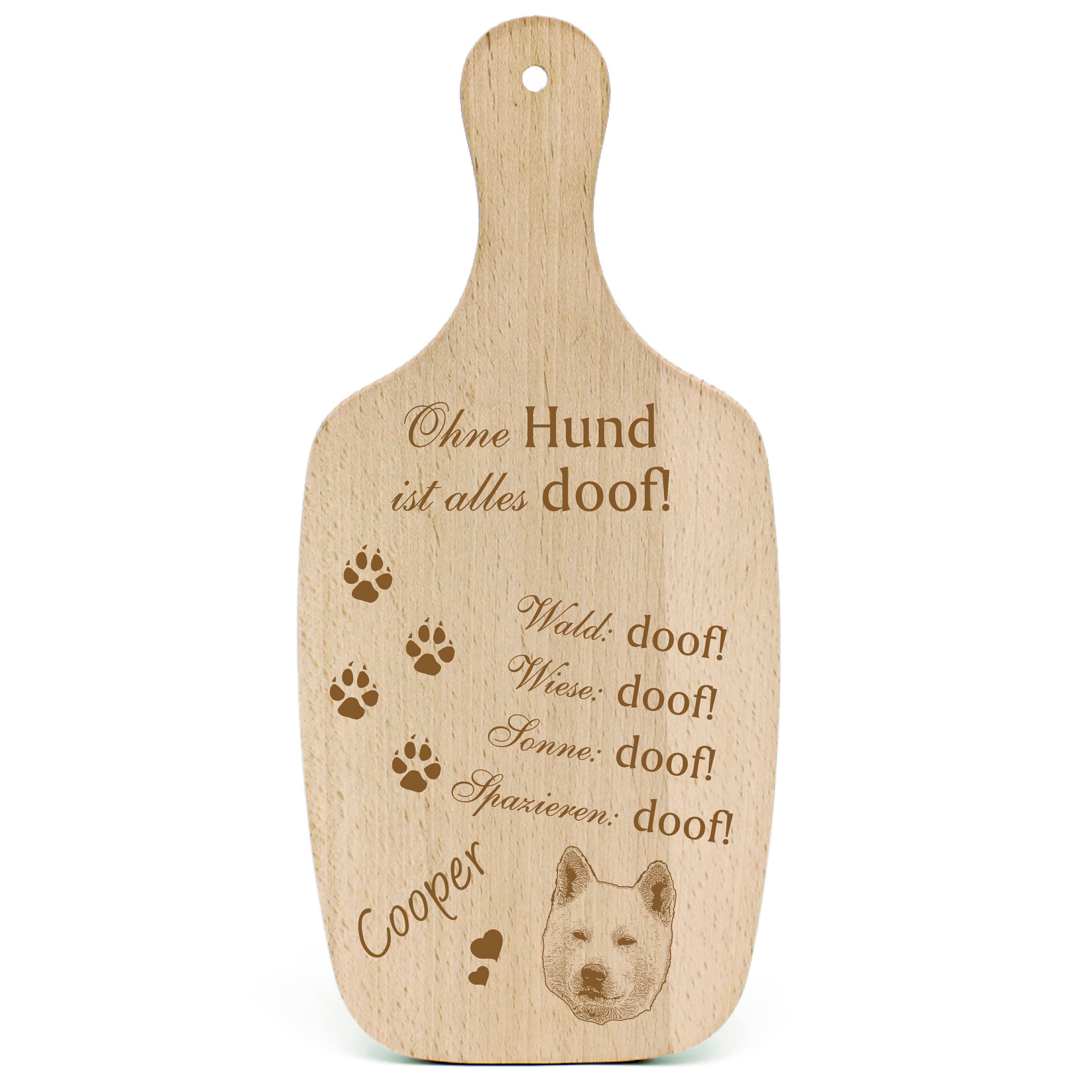 Deko Hundeschild Geschenk Hund Korea Jindo Dog  -...alles Doof-