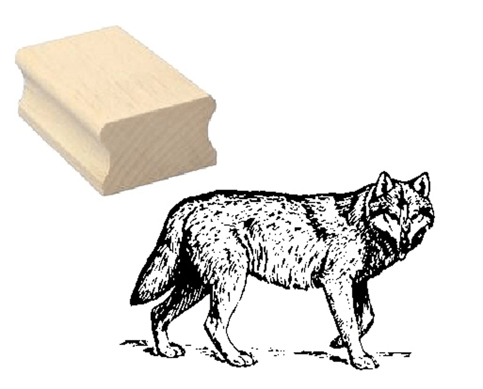 Motivstempel « WOLF 01 »