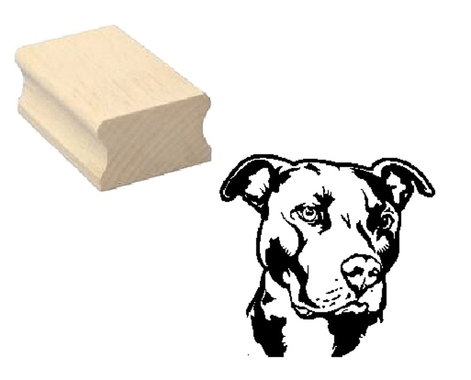 Motivstempel « AMERICAN PIT BULL TERRIER » Hund