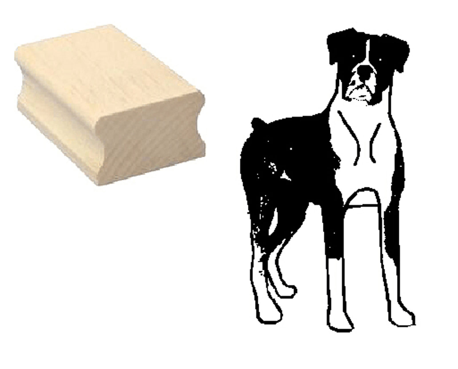 Motivstempel « DEUTSCHER BOXER 01 » Hund