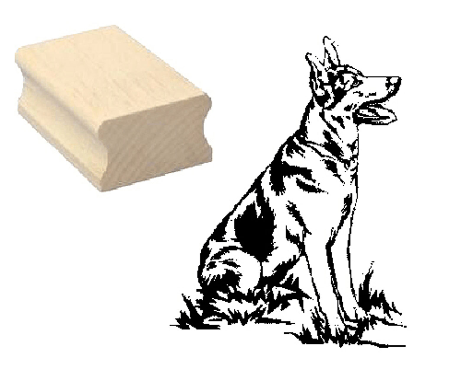 Motivstempel « DEUTSCHER SCHÄFERHUND 02 » Hund