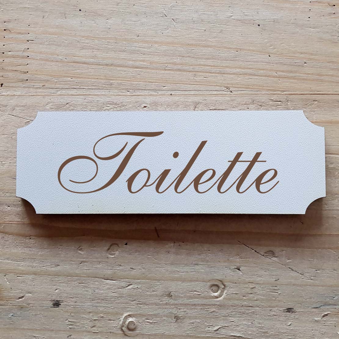 Selbstklebendes Schild « Toilette »