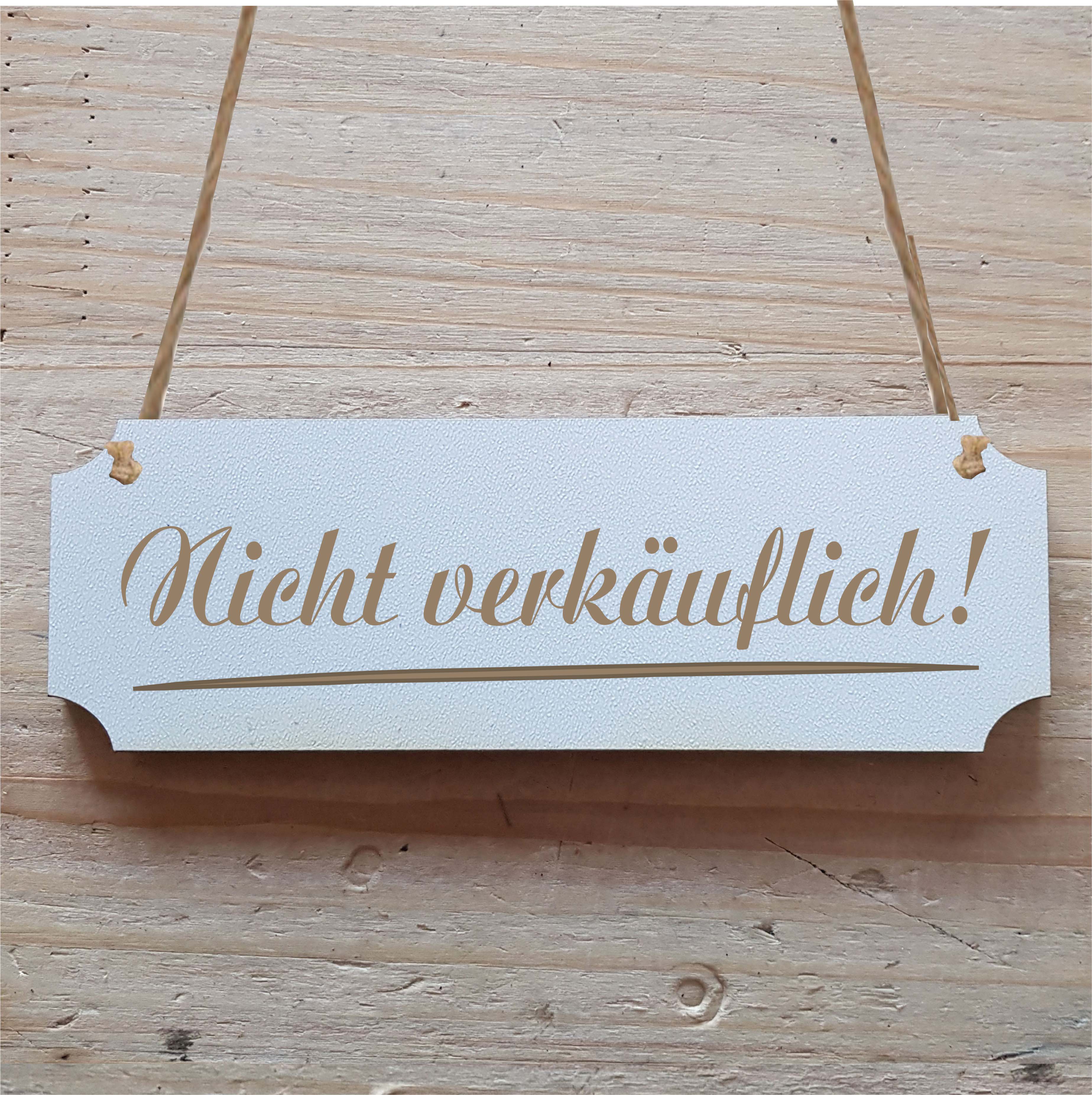 Schild « NICHT VERKÄUFLICH » Hinweisschild