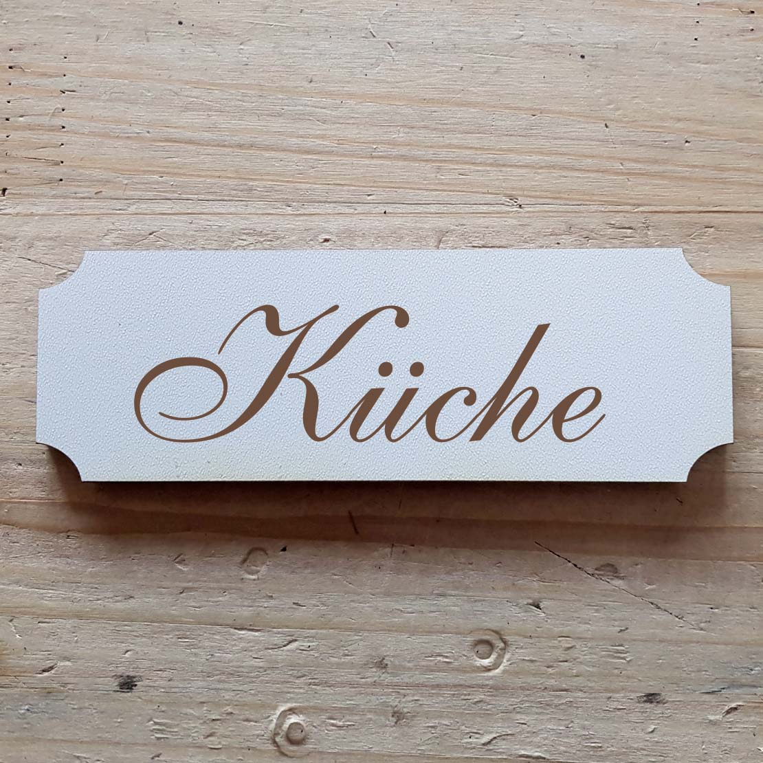 Selbstklebendes Schild « Küche »