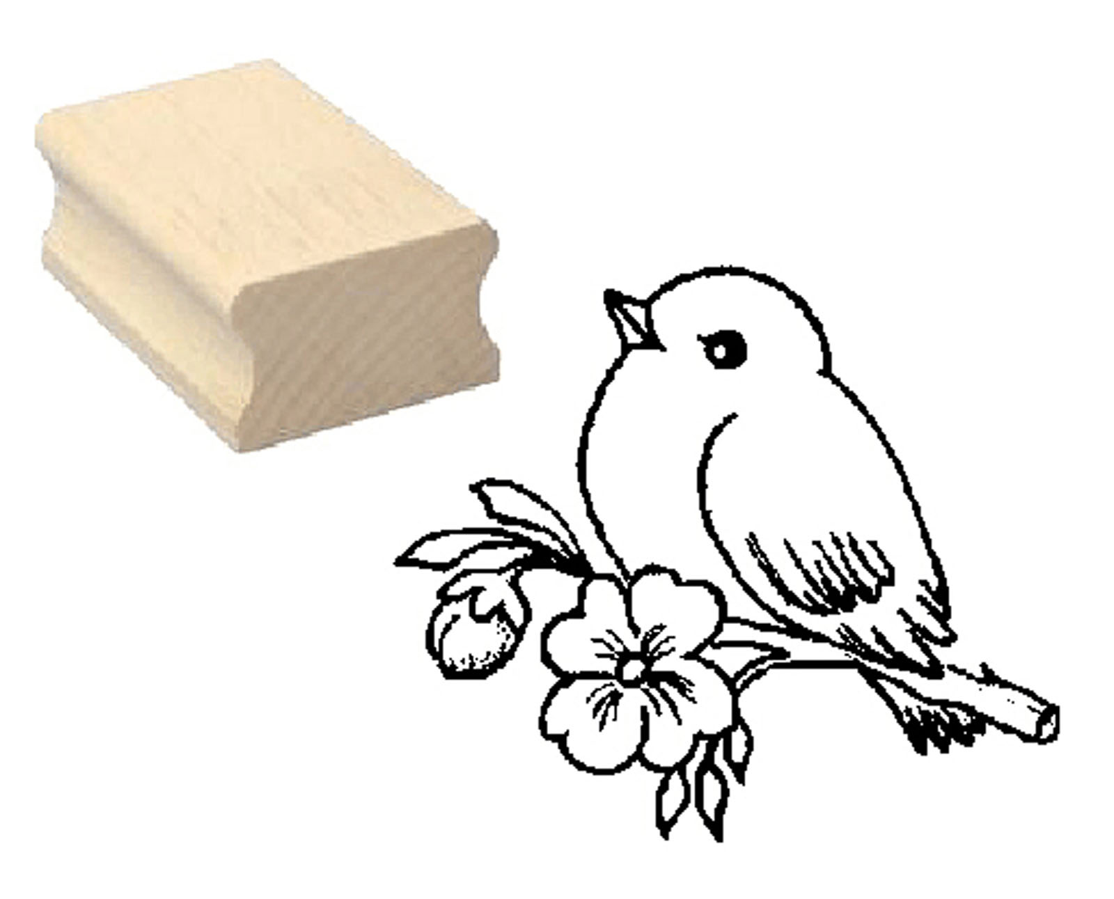 Motivstempel « kleiner VOGEL SPATZ »