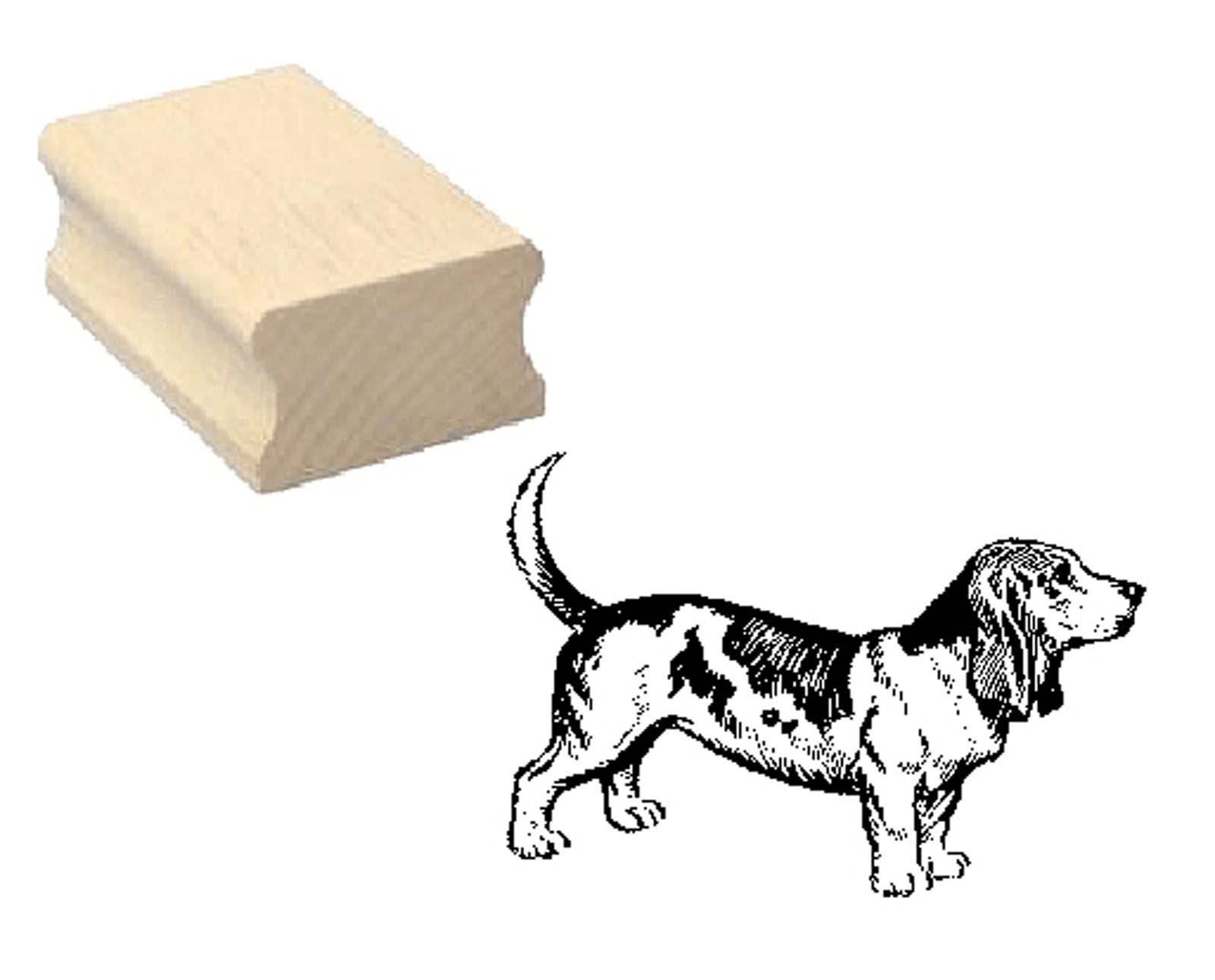 Motivstempel « BASSET HOUND » Hund