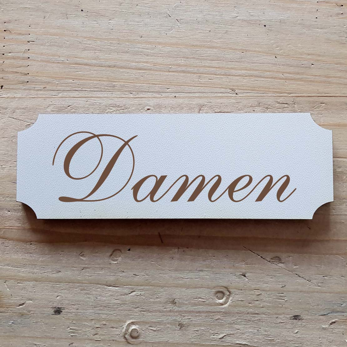 « Damen » Hinweisschild