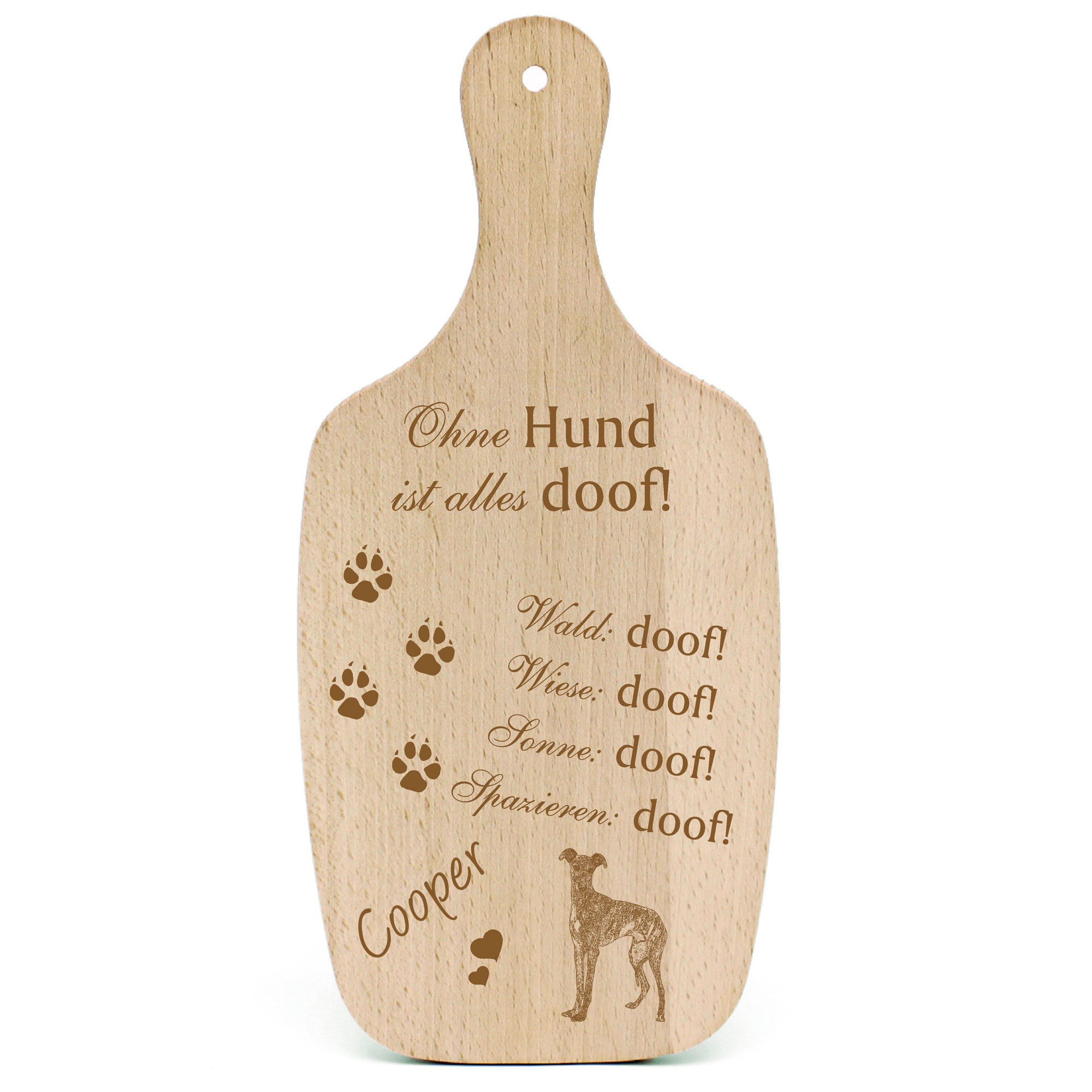 Deko Hundeschild Geschenk Hund Galgo Español -...alles Doof-