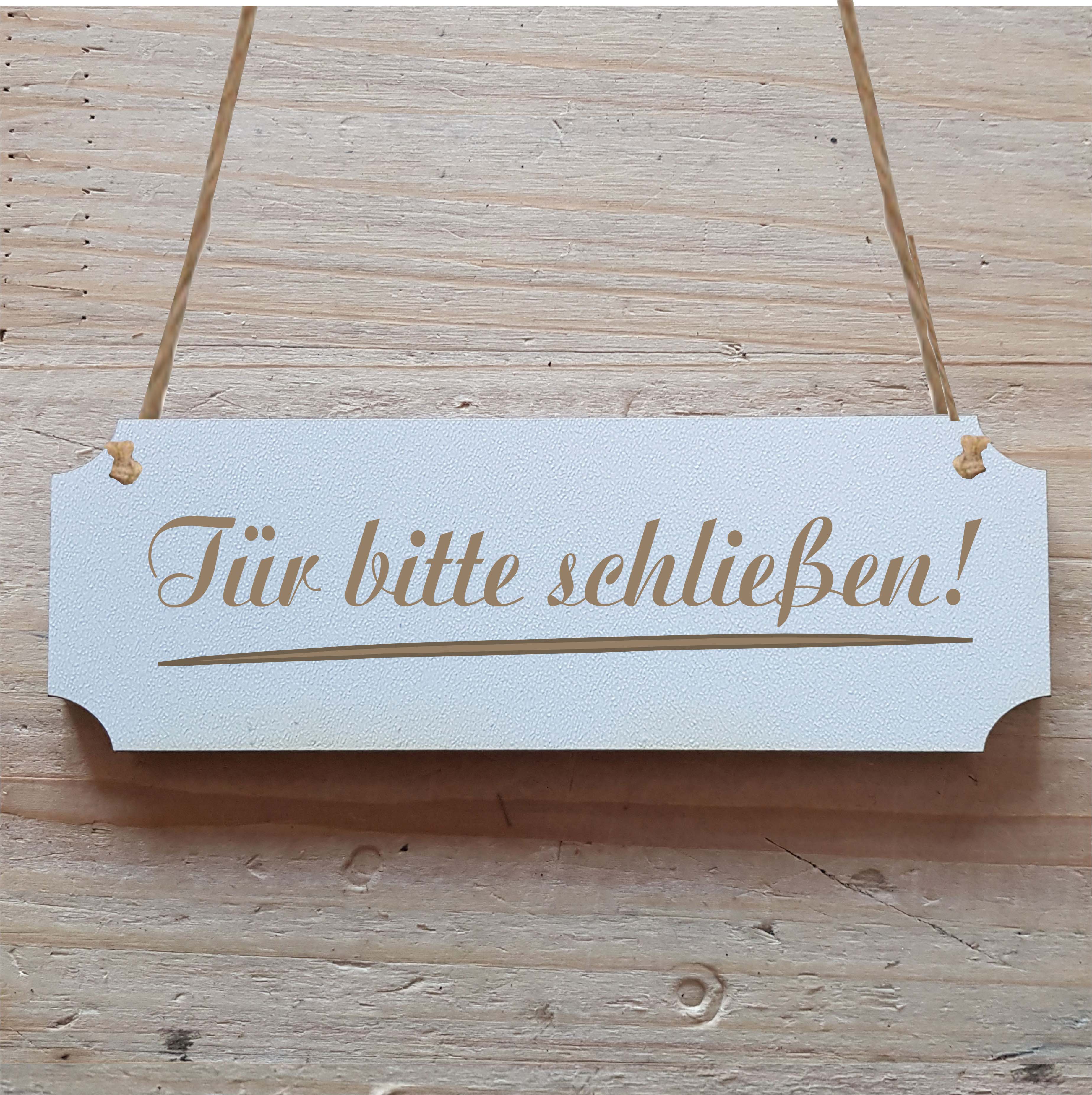 Schild « TÜR BITTE SCHLIEßEN » Hinweisschild