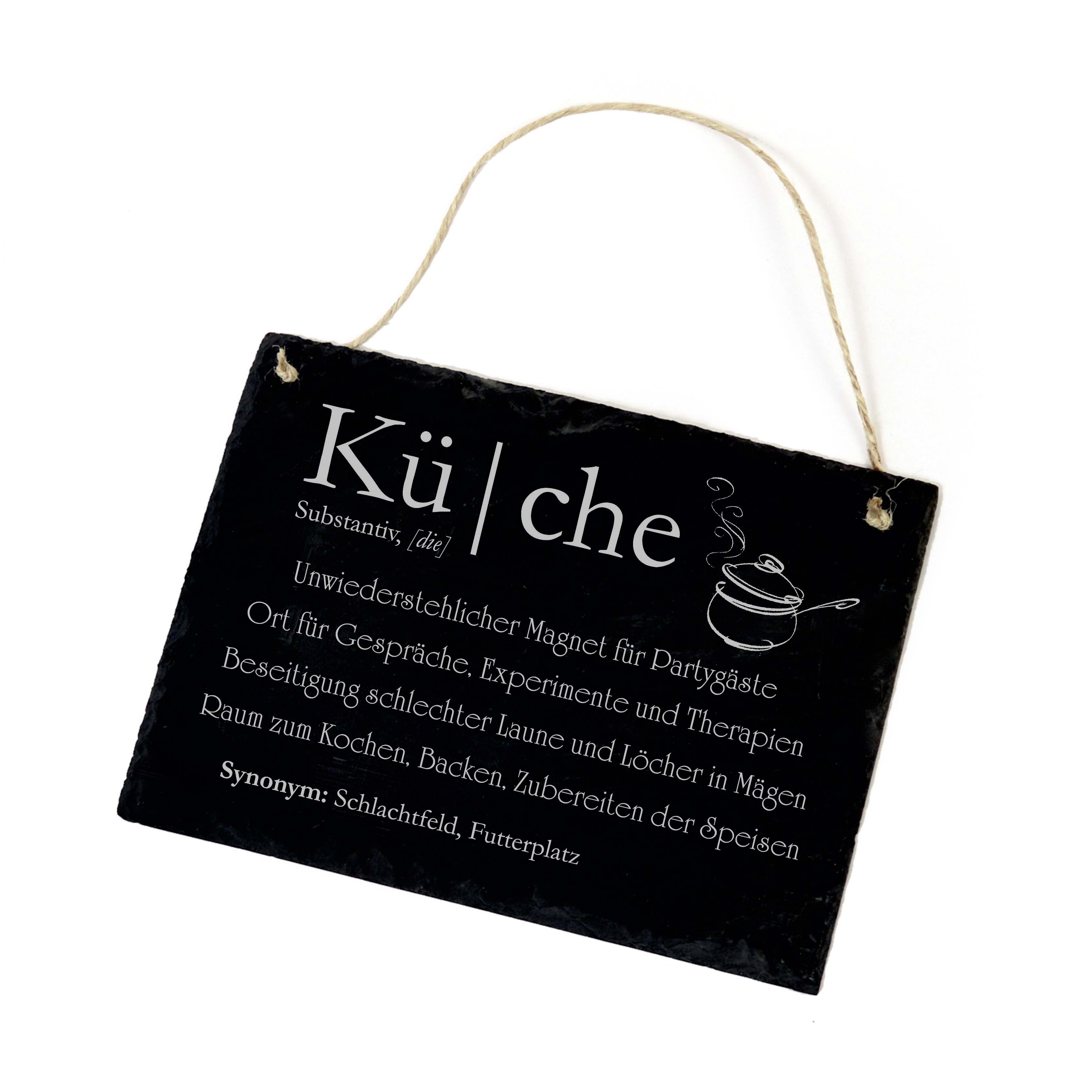 Küche Definition Schild Schiefer Türschild Schiefertafel Küchendekoartikel 22 x 16 cm