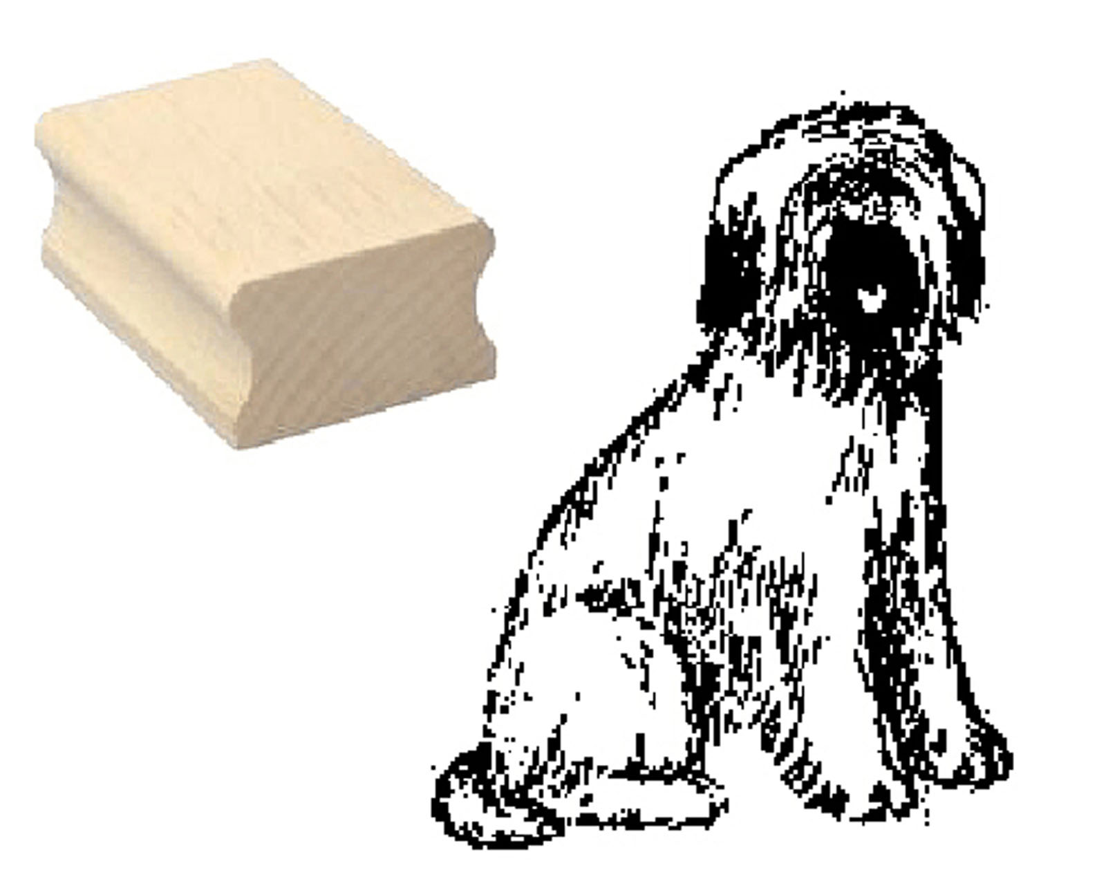 Motivstempel « BRIARD » Hund