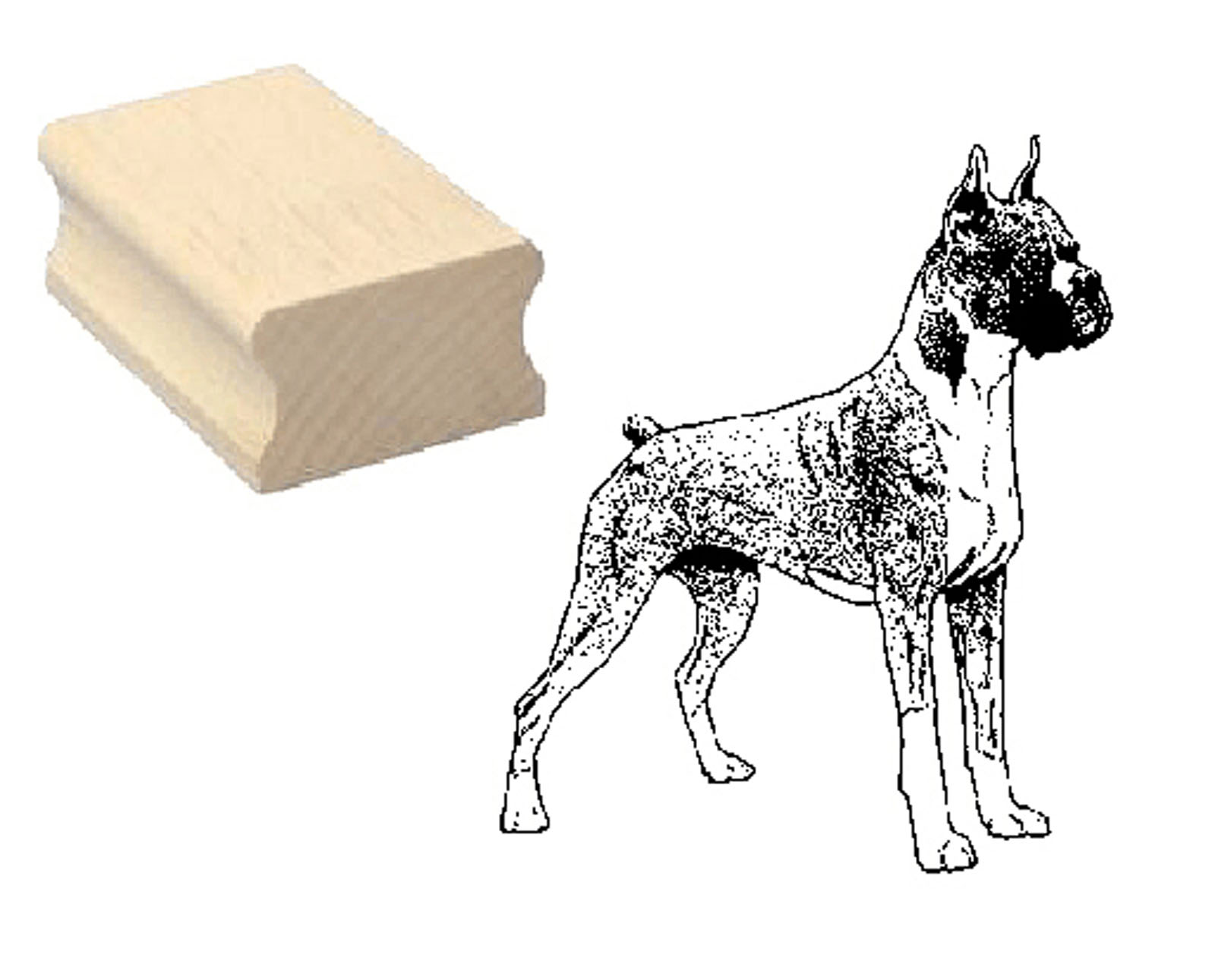 Motivstempel « DEUTSCHER BOXER 02 » Hund