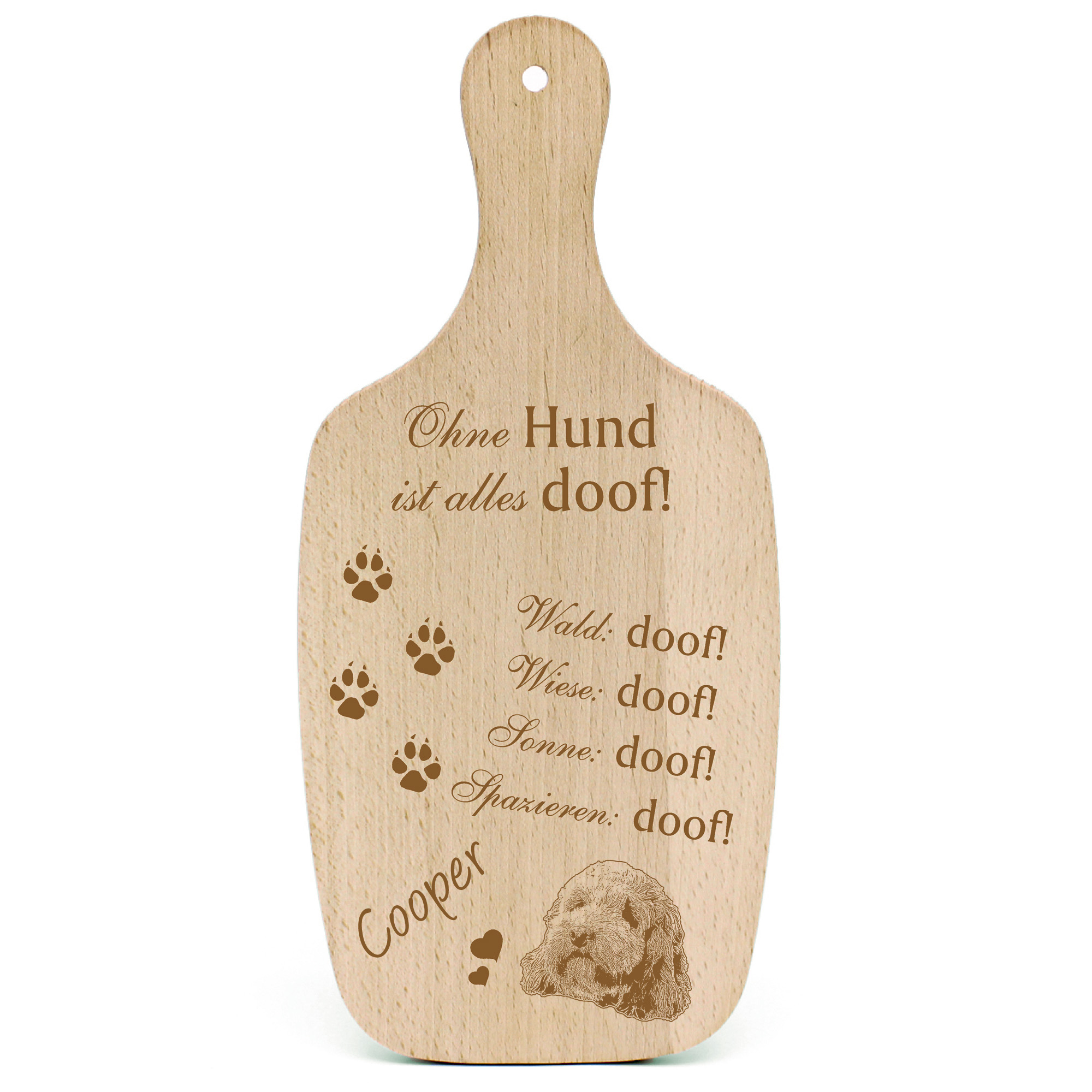 Deko Hundeschild Geschenk Hund Cockapoo  -...alles Doof-