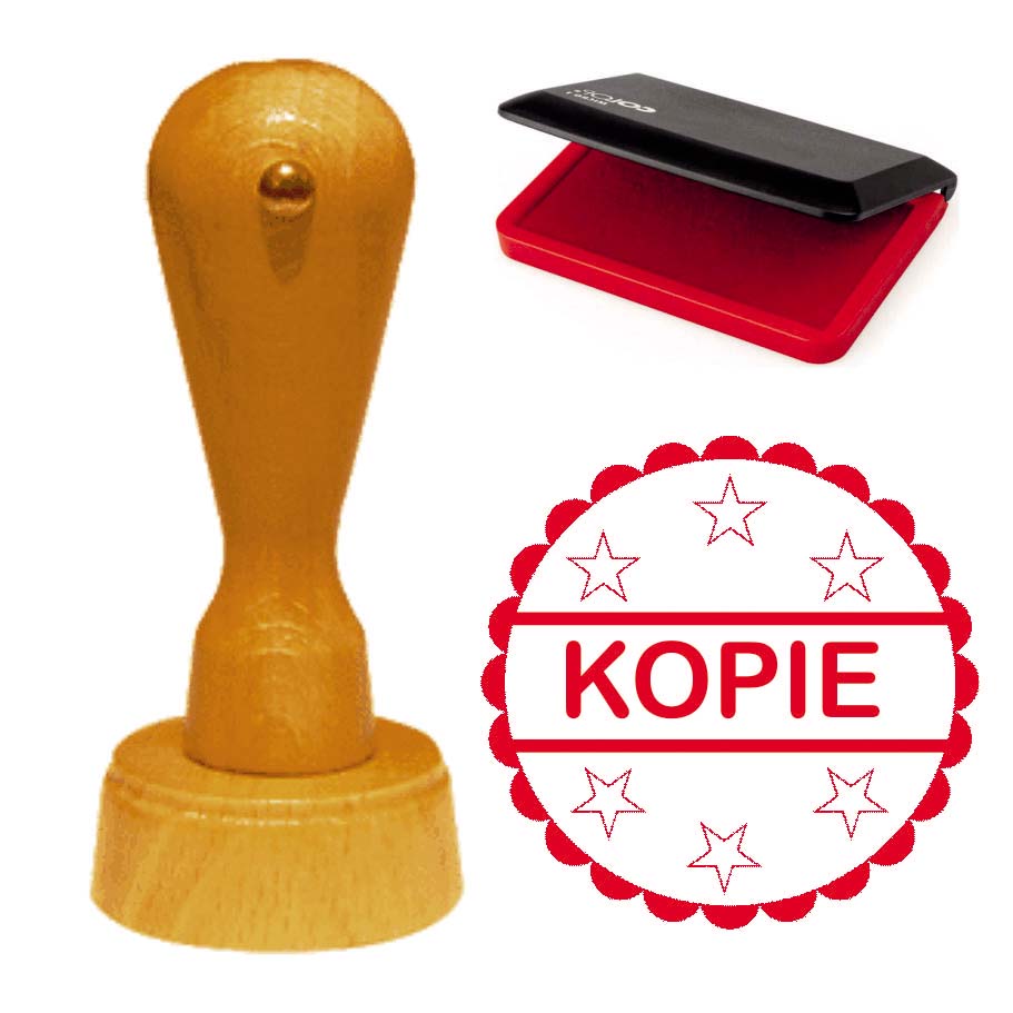 Cooler Stempel « KOPIE » inkl. Stempelkissen