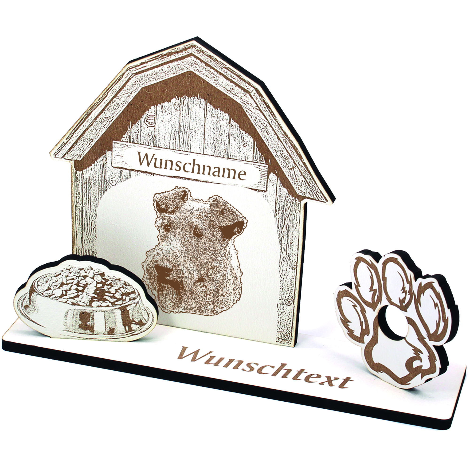 Geldgeschenk Hund Irish Terrier  - personalisiert 20x14cm