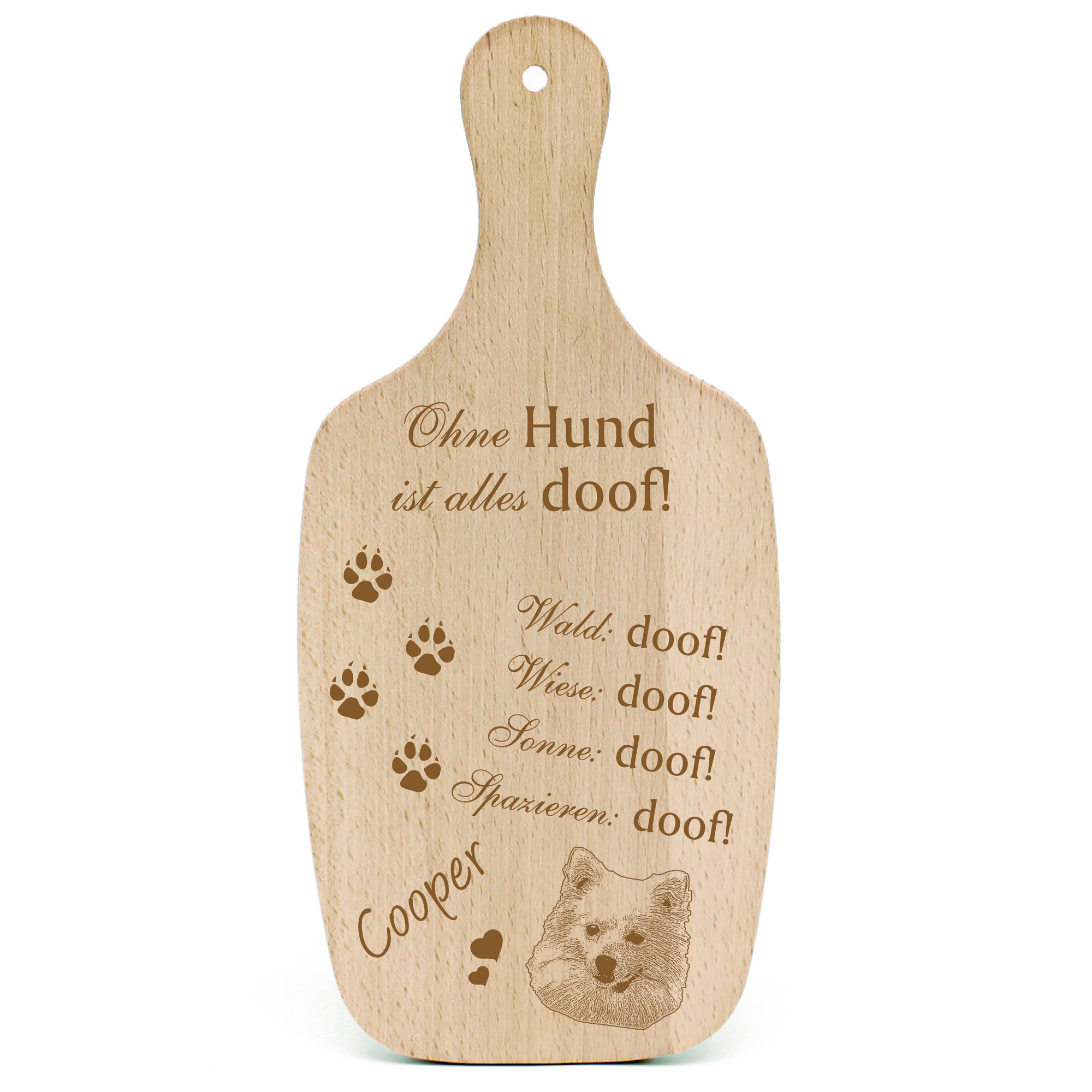 Deko Hundeschild Geschenk Hund Grossspitz  -...alles Doof-