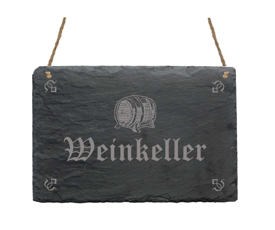 Schiefertafel « Weinkeller »