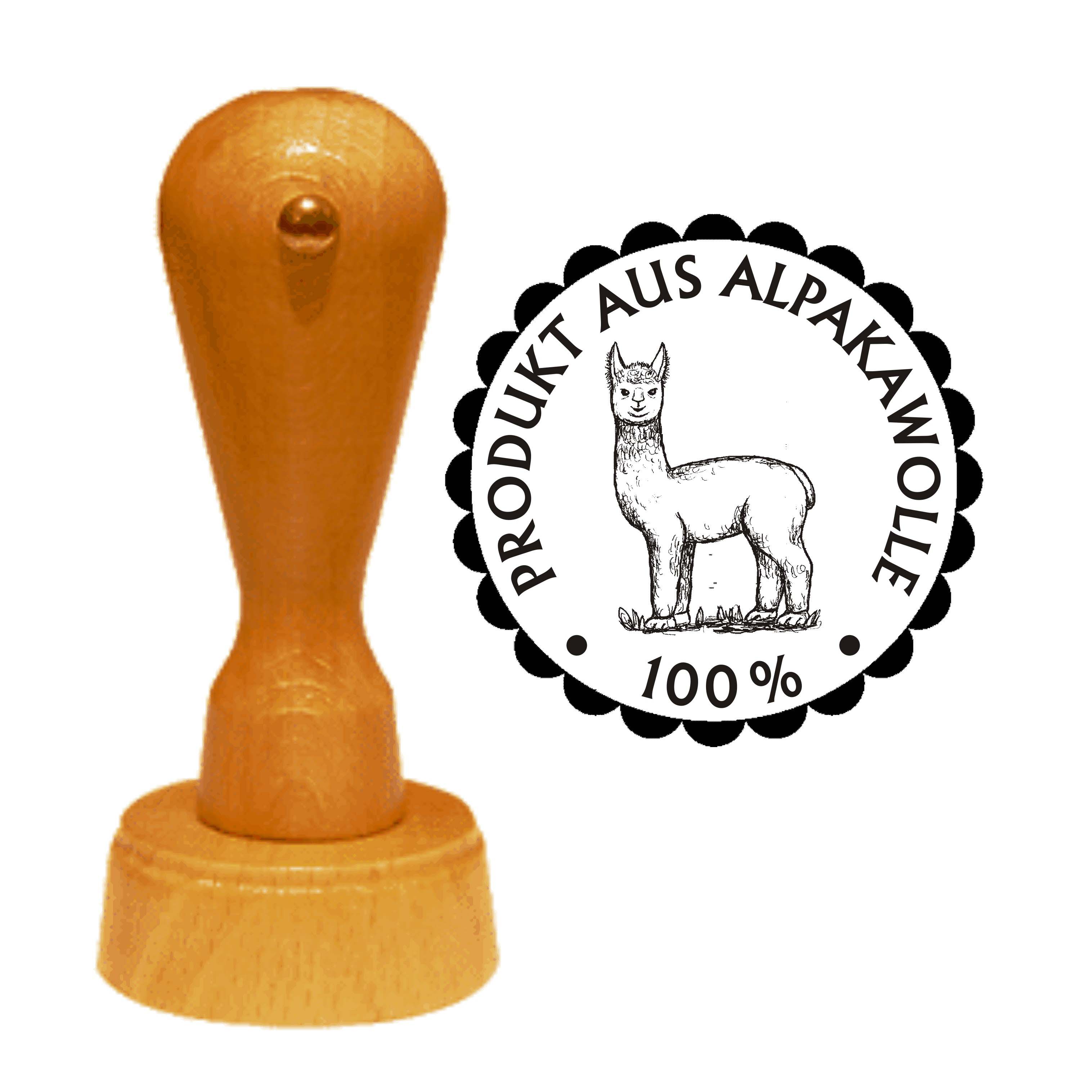 Stempel « 100 % ALPAKAWOLLE »