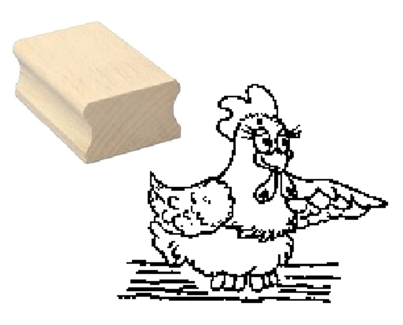 Motivstempel « Huhn 01 »