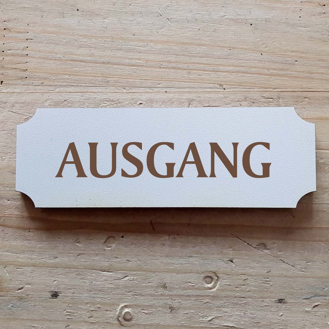 Selbstklebendes Schild « Ausgang »