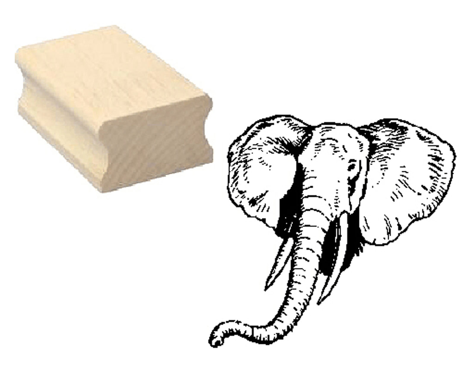 Motivstempel « ELEFANT KOPF »