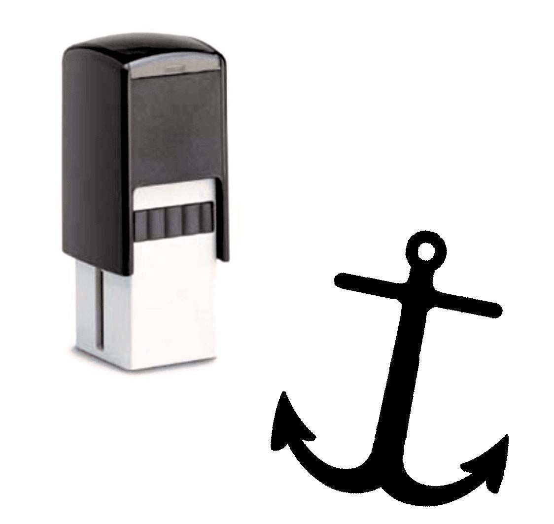 Bonuskartenstempel Stempel mit Motiv Anker für Rabattkarten Treuekarten Kundenkarten 10 x 10 mm