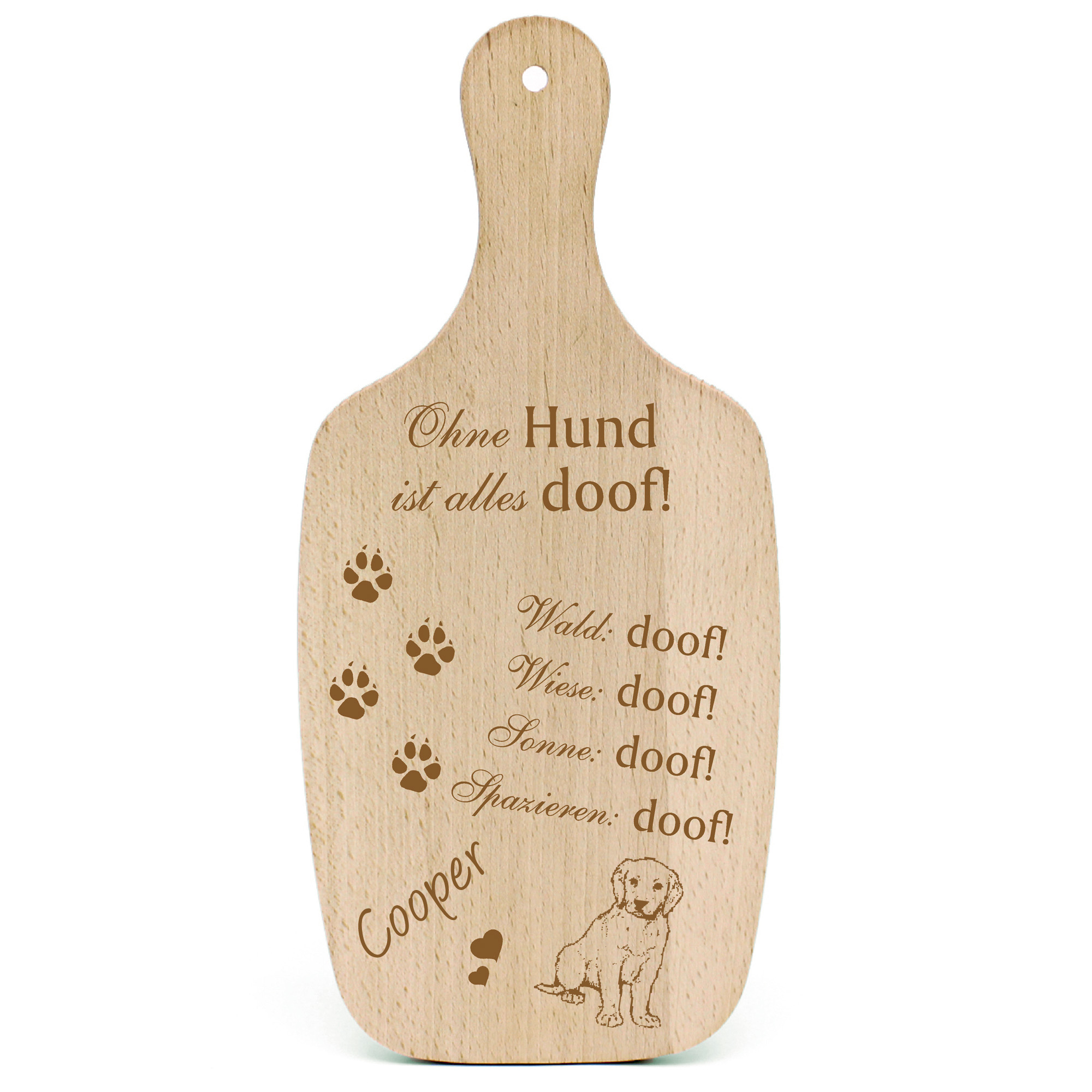 Deko Hundeschild Geschenk Hund Labrador Retriever Welpe -...alles Doof-