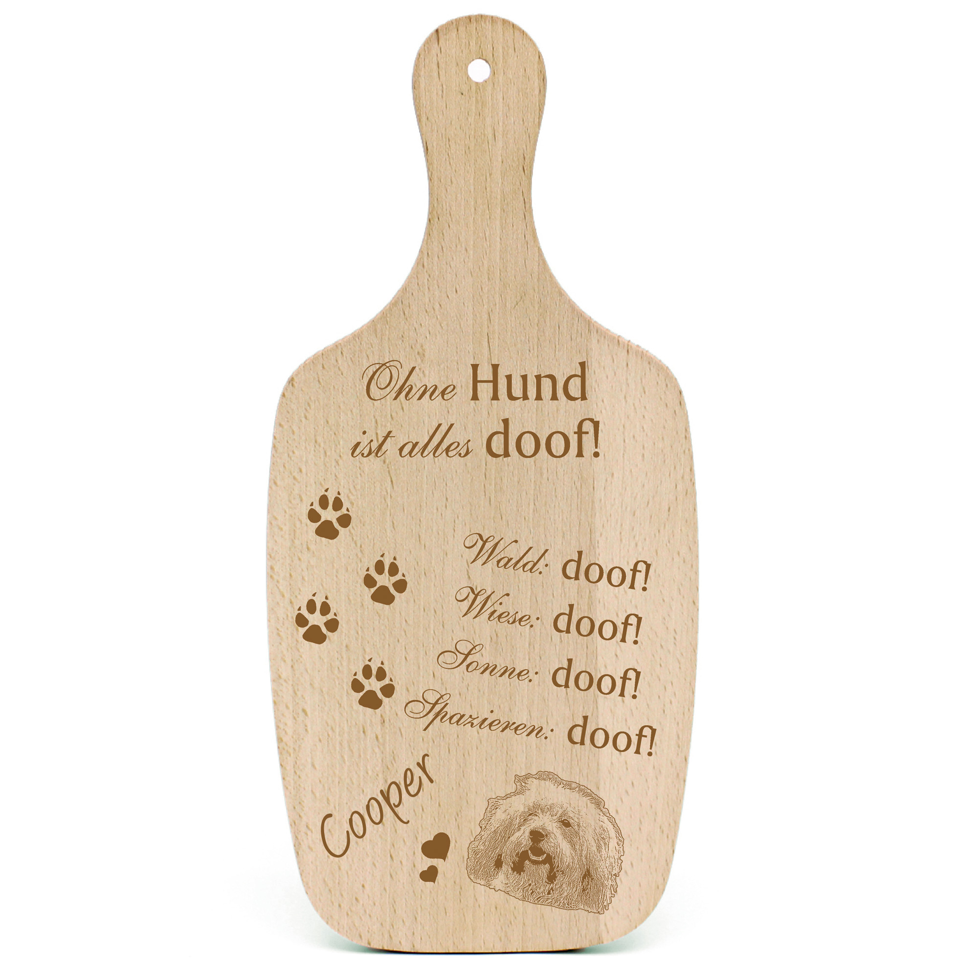 Deko Hundeschild Geschenk Hund Coton de Tuléar -...alles Doof-