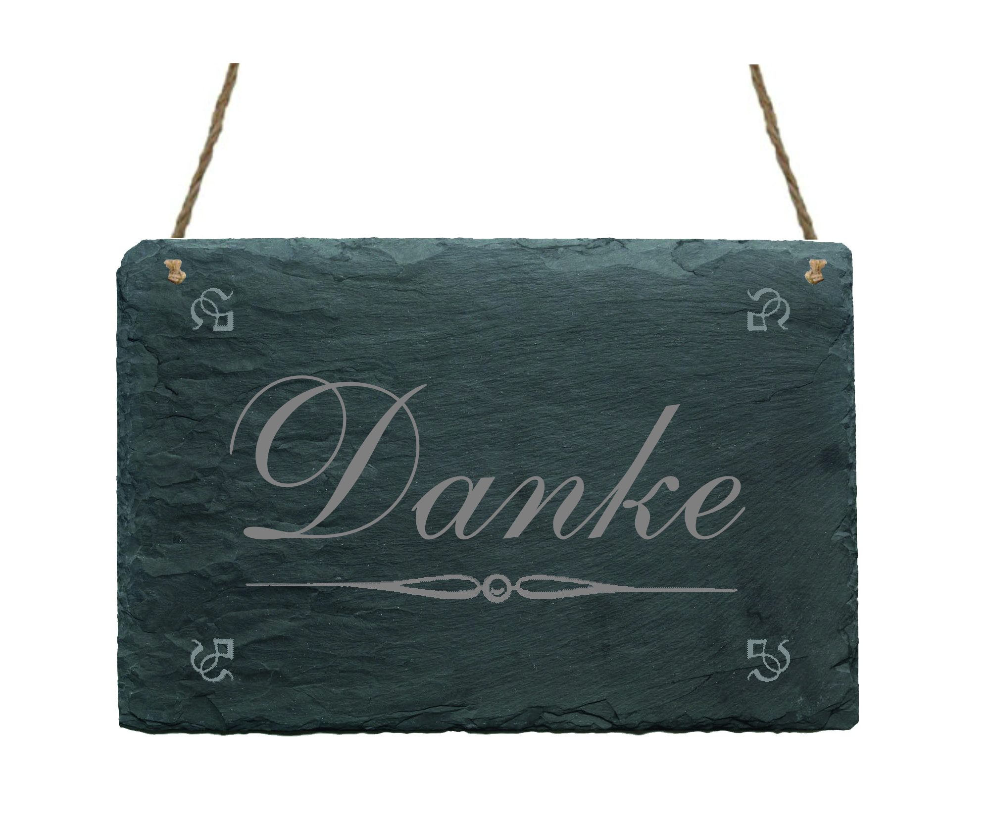 Schiefertafel « Danke »