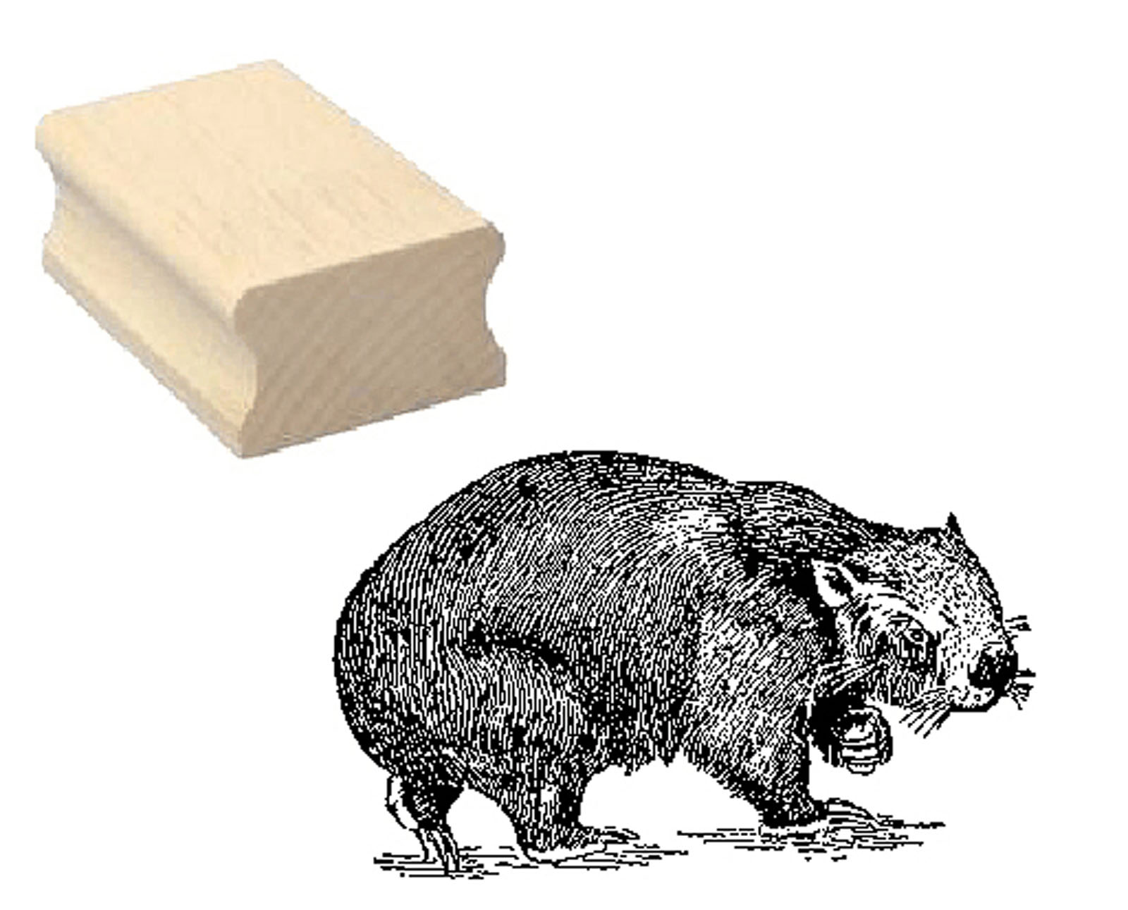 Motivstempel « WOMBAT 02 »