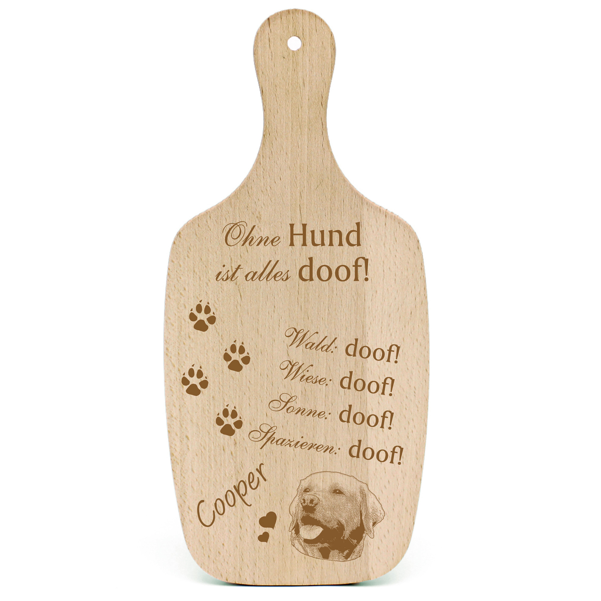 Deko Hundeschild Geschenk Hund Labrador  -...alles Doof-