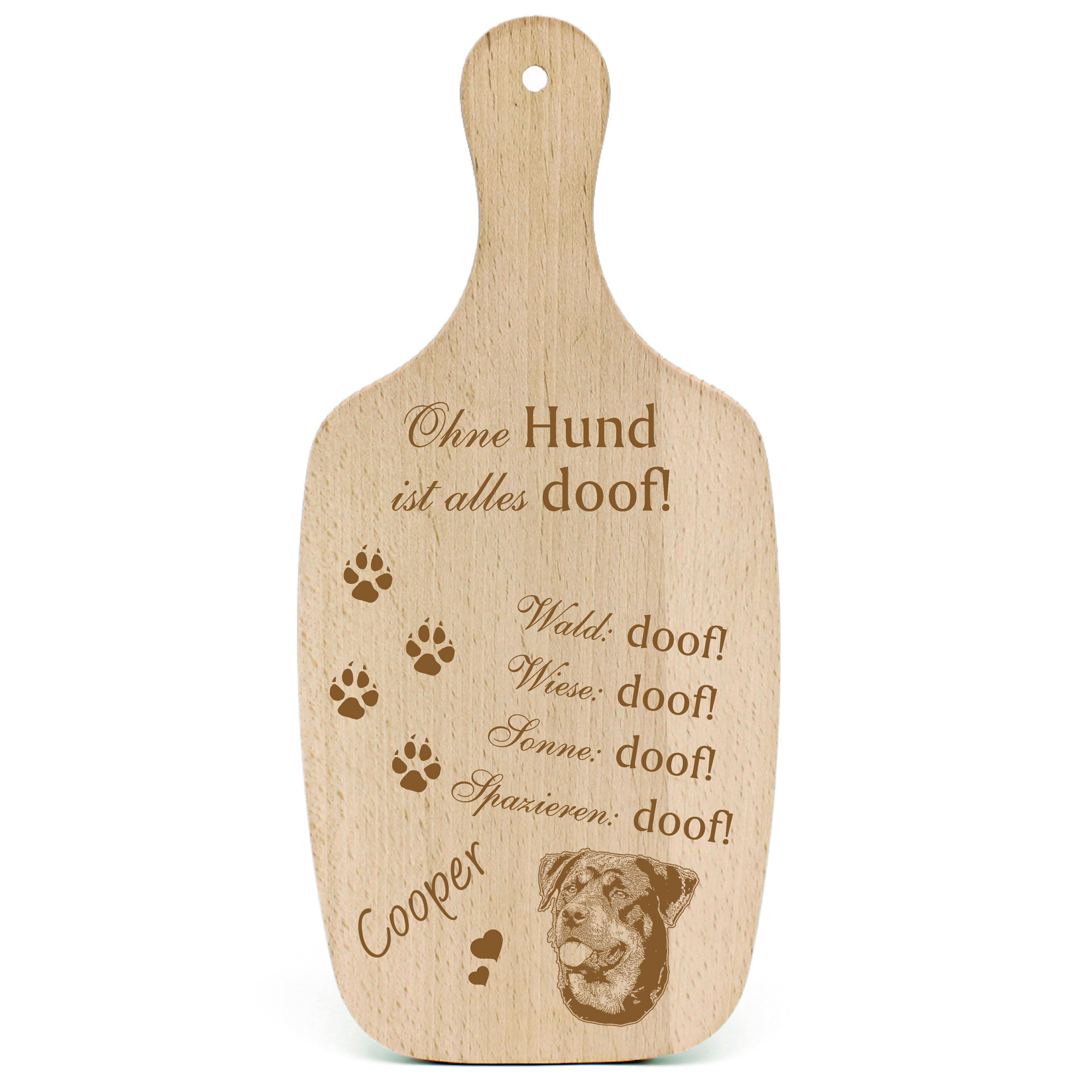 Deko Hundeschild Geschenk Hund Beauceron  -...alles Doof-