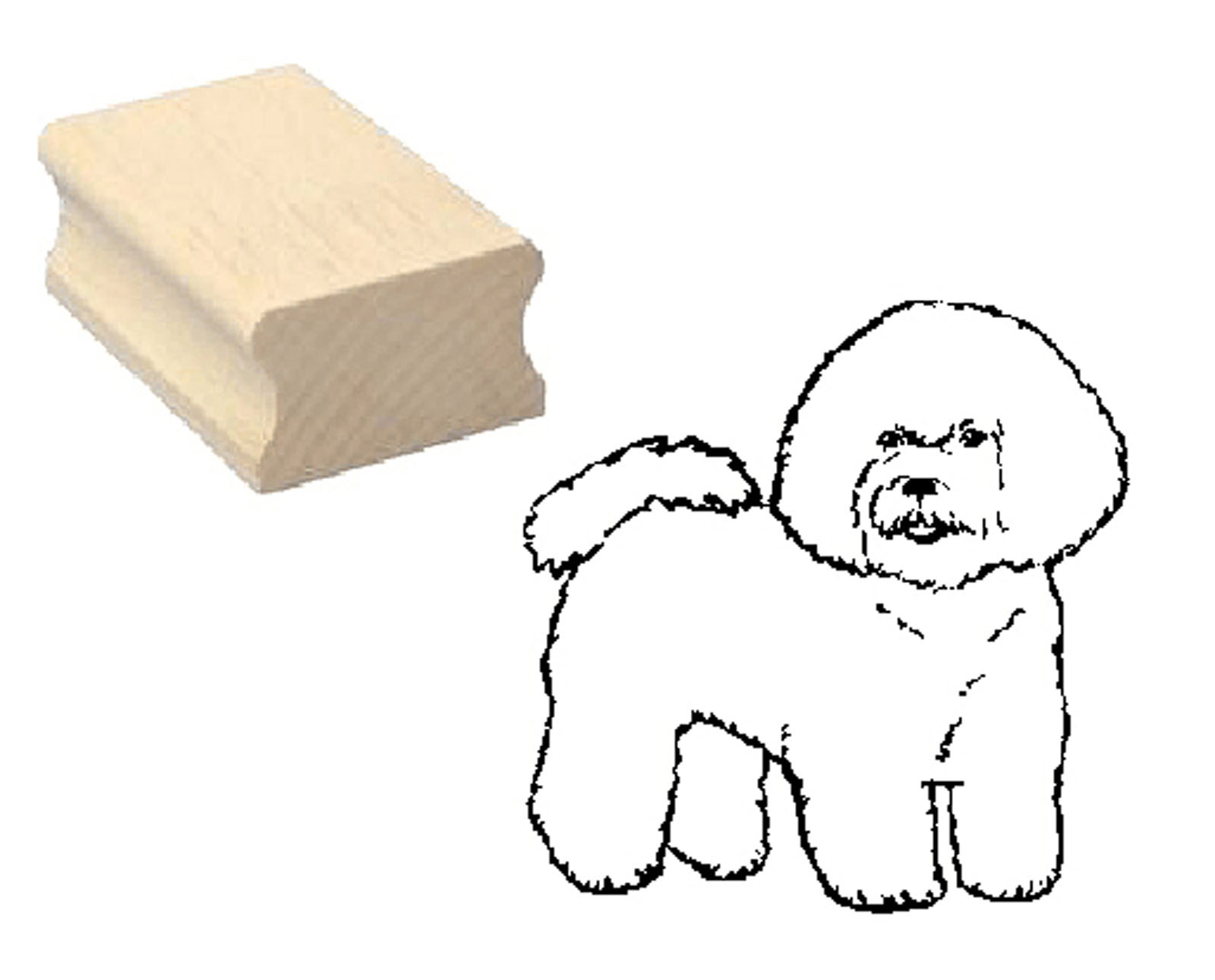 Motivstempel « BICHON FRISÉ » Hund