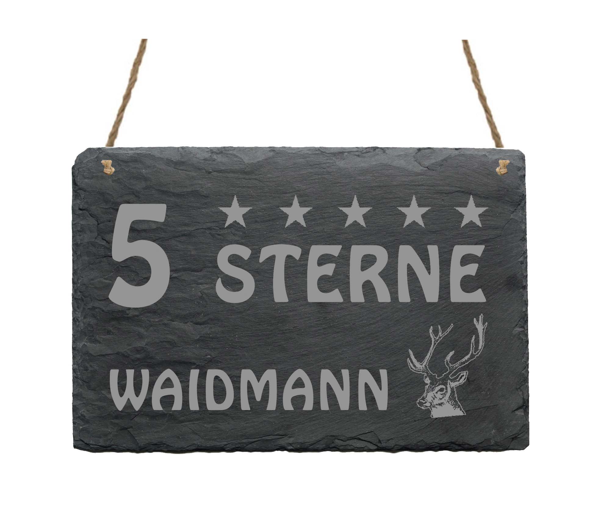 Schiefertafel « 5 Sterne Waidmann »