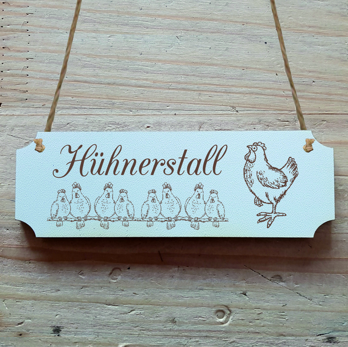 Dekoschild « Hühnerstall »