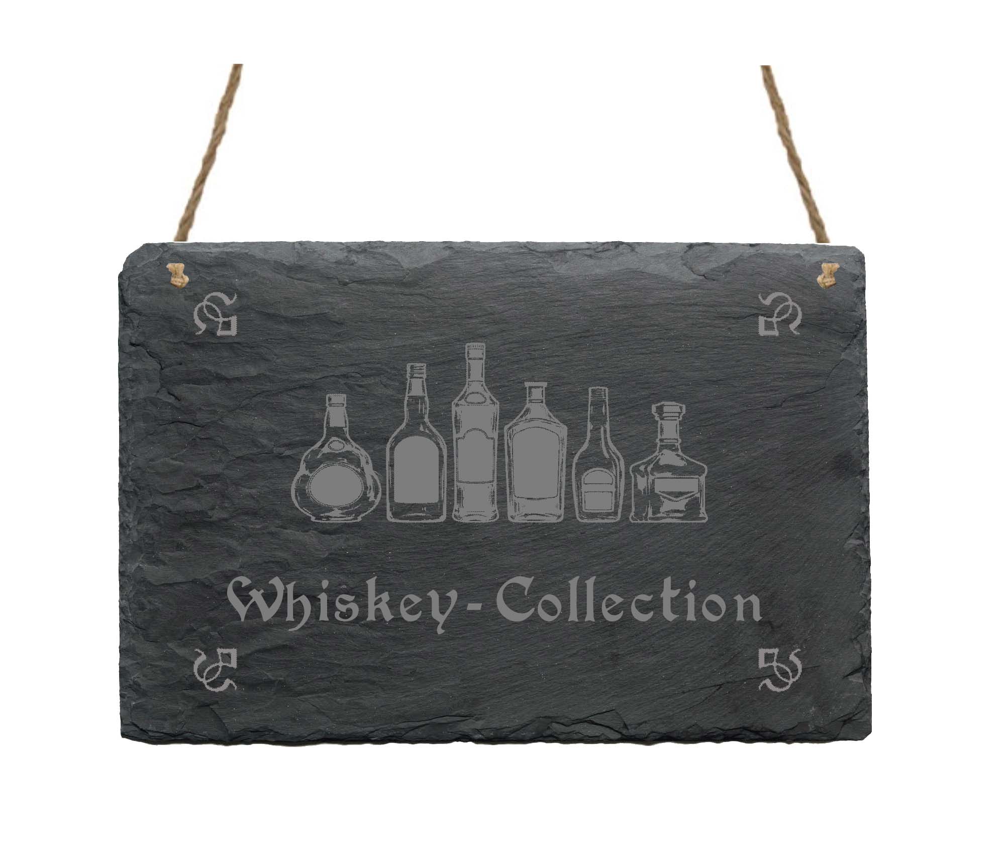 Schiefertafel « Whiskey-Collection »