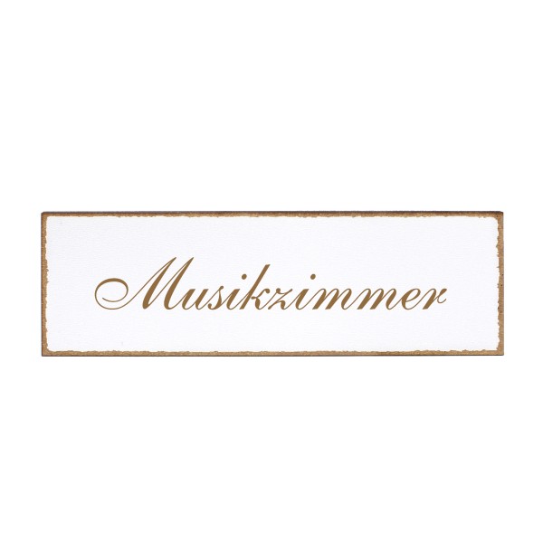 Deko Türschild - Musikzimmer - Schild 150x50cm - Schilder Türschilder