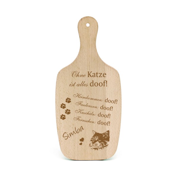 Katzendeko Schild Geschenk Maine Coon Katze Kopf -... Alles Doof- Deko Katzenliebhaber