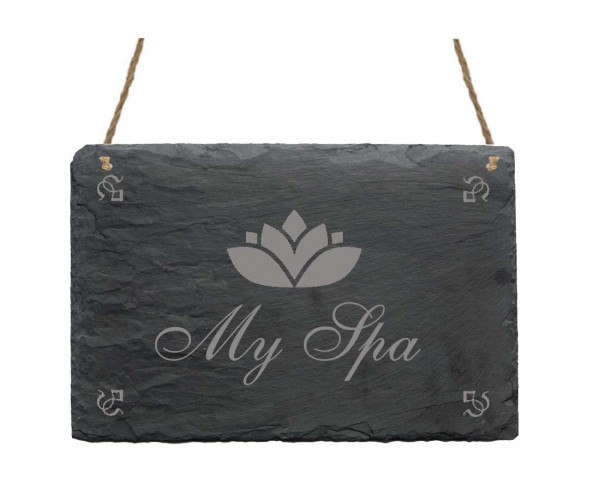 Schiefertafel « My Spa »