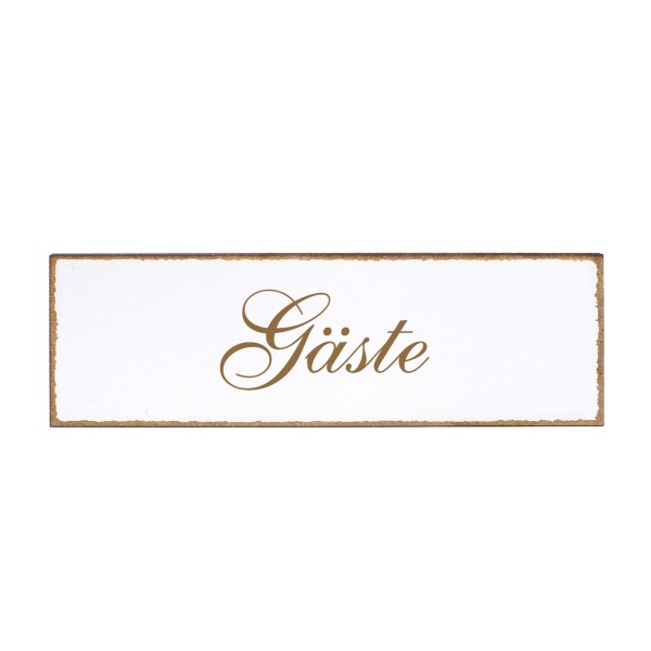 Deko Türschild - Gäste - Schild 150x50cm - Schilder Türschilder