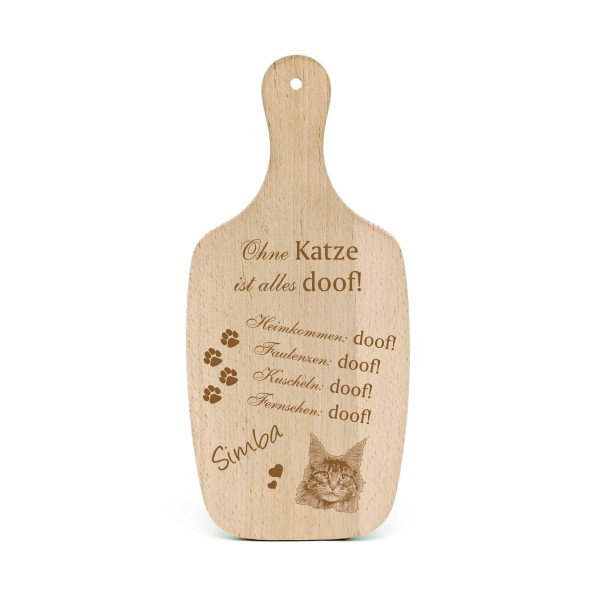 Katzendeko Schild Geschenk Maine Coon Katze -... Alles Doof- Deko Katzenliebhaber