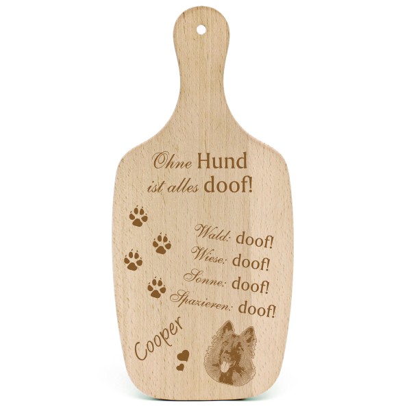 Deko Hundeschild Geschenk Hund Tervueren -...alles Doof-