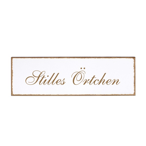 Deko Türschild - Stilles Örtchen - Schild 150x50cm - Schilder Türschilder