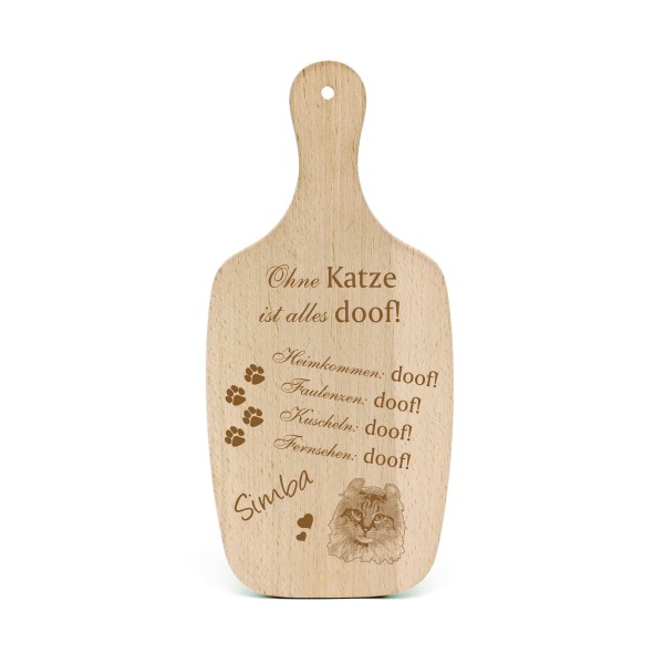 Katzendeko Schild Geschenk American Curl Katze -... Alles Doof- Deko Katzenliebhaber