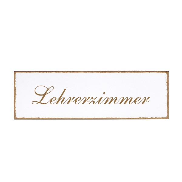 Deko Türschild - Lehrerzimmer - Schild 150x50cm - Schilder Türschilder