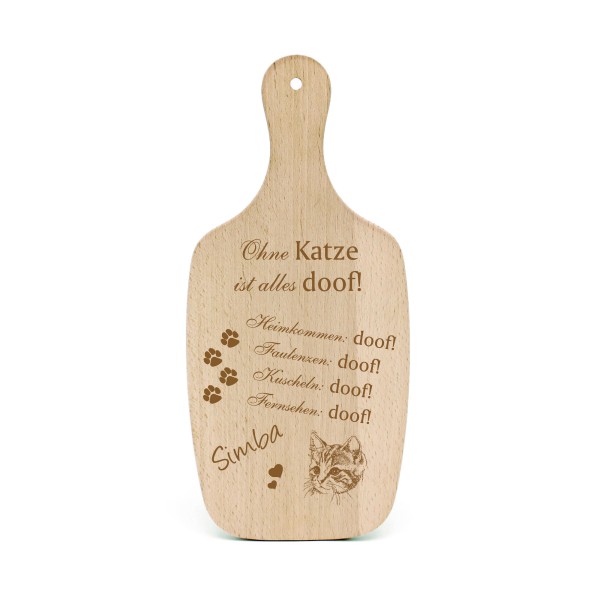 Katzendeko Schild Geschenk Hauskatze Kopf -... Alles Doof- Deko Katzenliebhaber