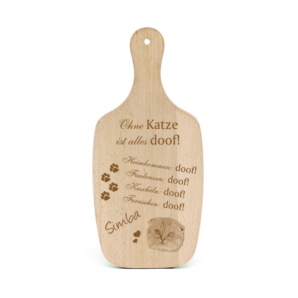 Katzendeko Schild Geschenk Scottish Fold Katze -... Alles Doof- Deko Katzenliebhaber