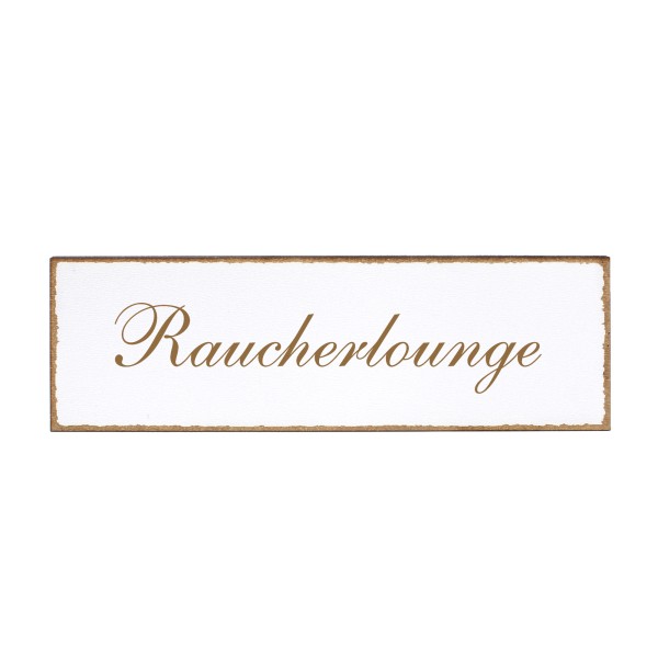 Deko Türschild - Raucherlounge - Schild 150x50cm - Schilder Türschilder